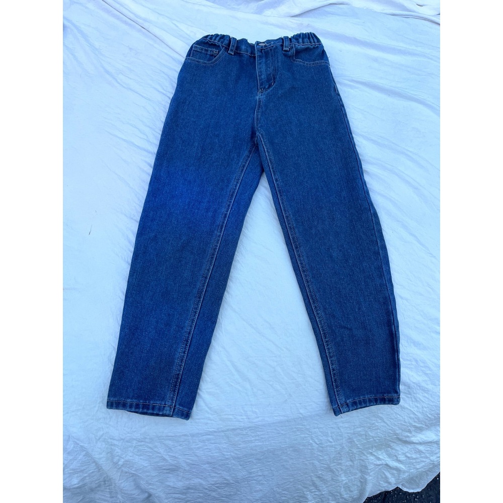 SHEIN Kids Jeans Size 9Y Blue Denim Elastic Waist Straight Leg‎ Pants